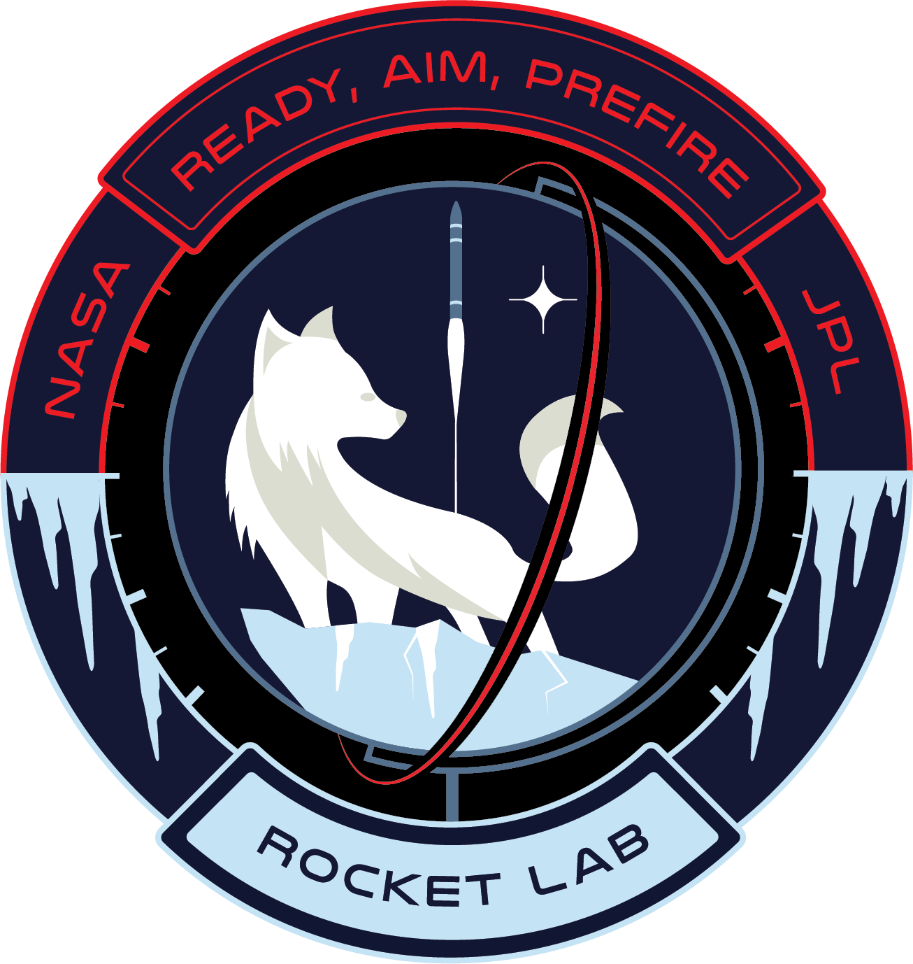 Rocket Lab Ready, Aim, PREFIRE Mission Patch