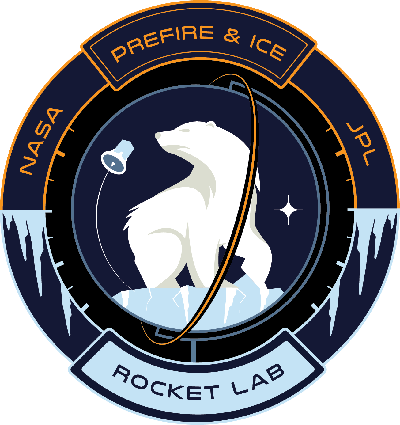 Rocket Lab PREFIRE and ICE  Mission Patch