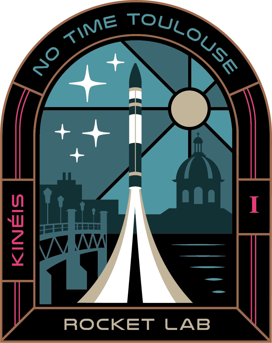 Rocket Lab Launch: No Time Toulouse Mission Patch