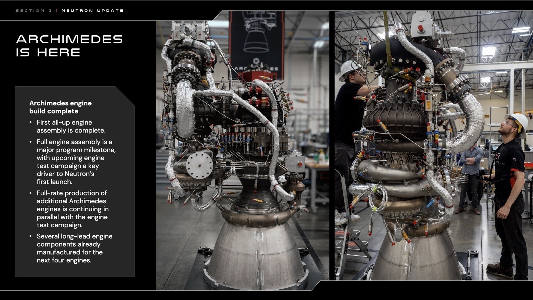 Neutron Rocket Update Screenshot from Rocket Lab Q1 2024 Investor Update