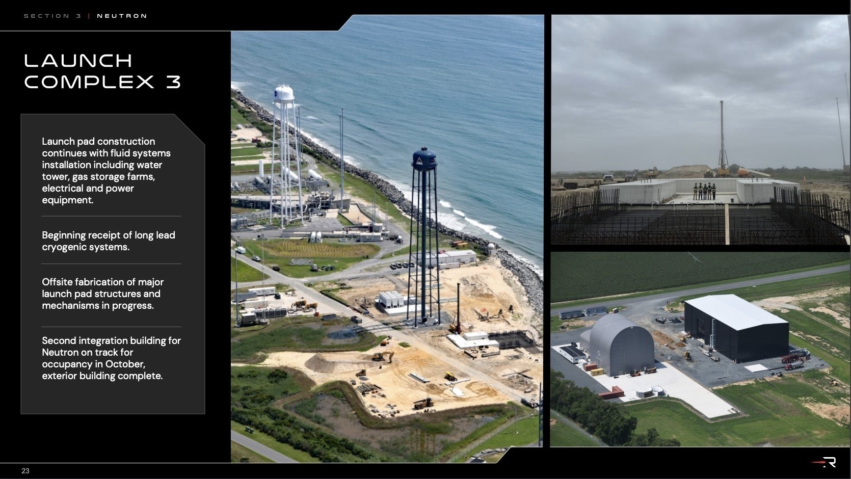 Screenshot Rocket Lab Neutron Rocket Development Presentation